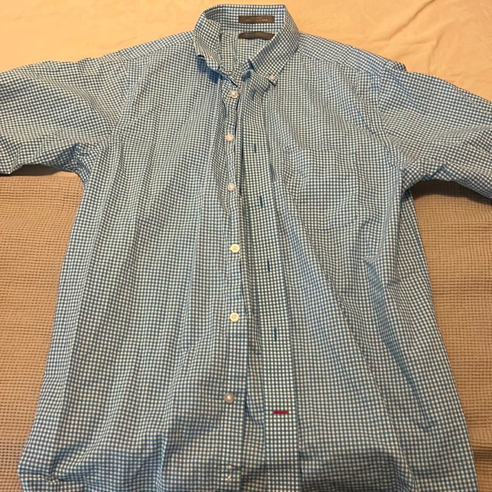 Cremieux Men’s Dress Shirt, Short Sleeve M